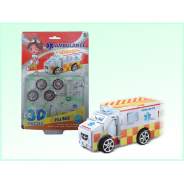 Jouets éducatifs Jeux de casse-tête 3D Pull Back Cars Ambulance (H4551412)